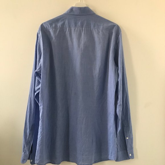 Diesel Black Gold Mid Blue End Casual Dress Shirt - Picture 4 of 15